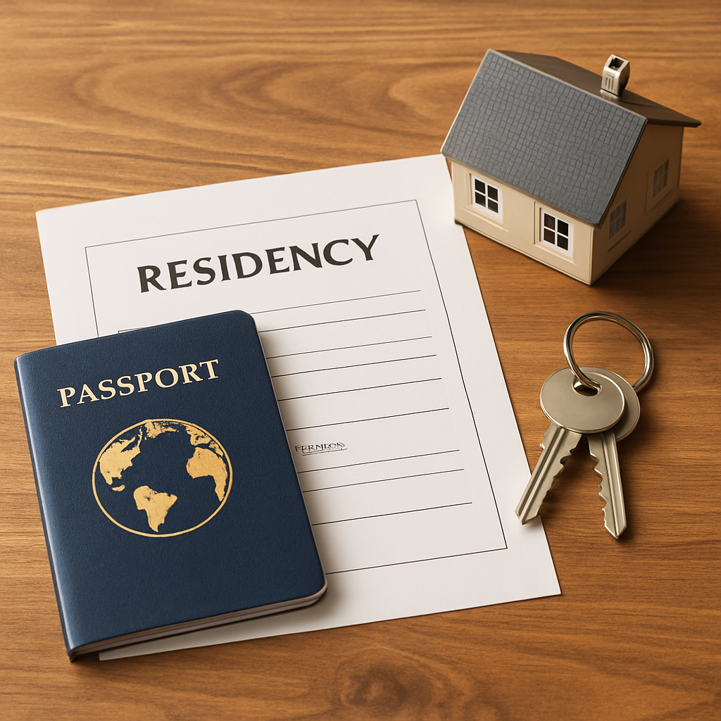 Passport, residency documents and house keys